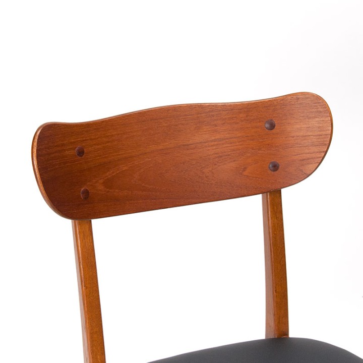 Deense vintage eettafel stoel jaren vijftig