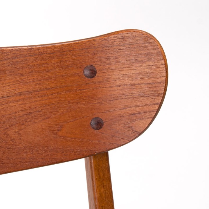 Deense vintage eettafel stoel jaren vijftig