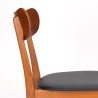 Deense vintage eettafel stoel jaren vijftig
