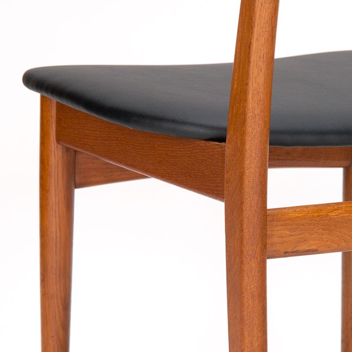 Deense vintage eettafel stoel jaren vijftig