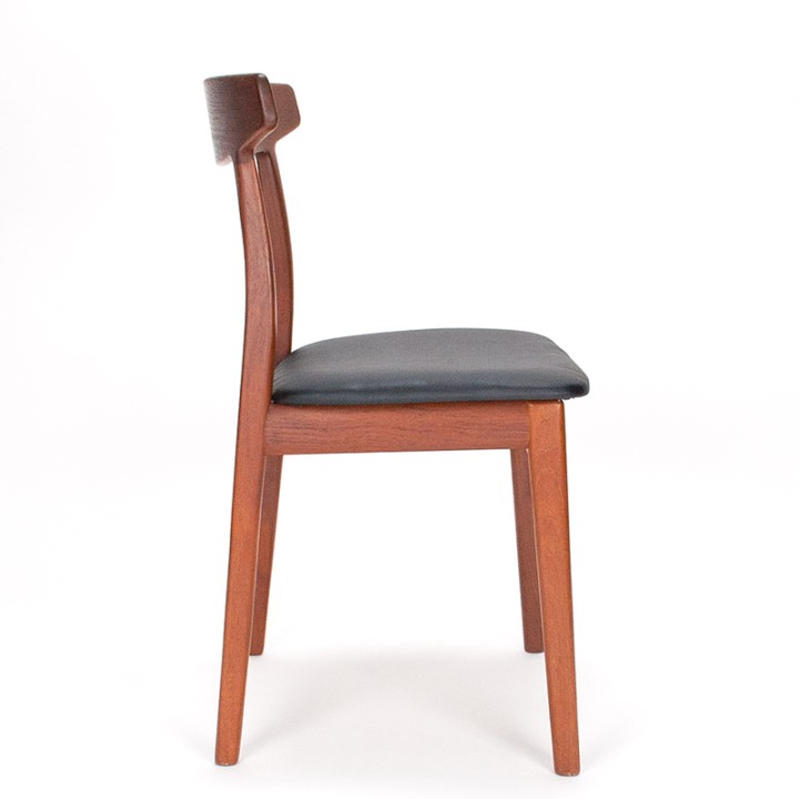 Bruno Hansen vintage Deense teakhouten eettafel stoel