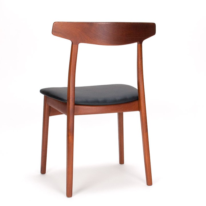 Bruno Hansen vintage Deense teakhouten eettafel stoel