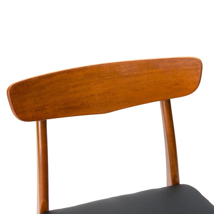 Set van 4 Findahl Møbelfabrik Deense vintage eettafel stoelen