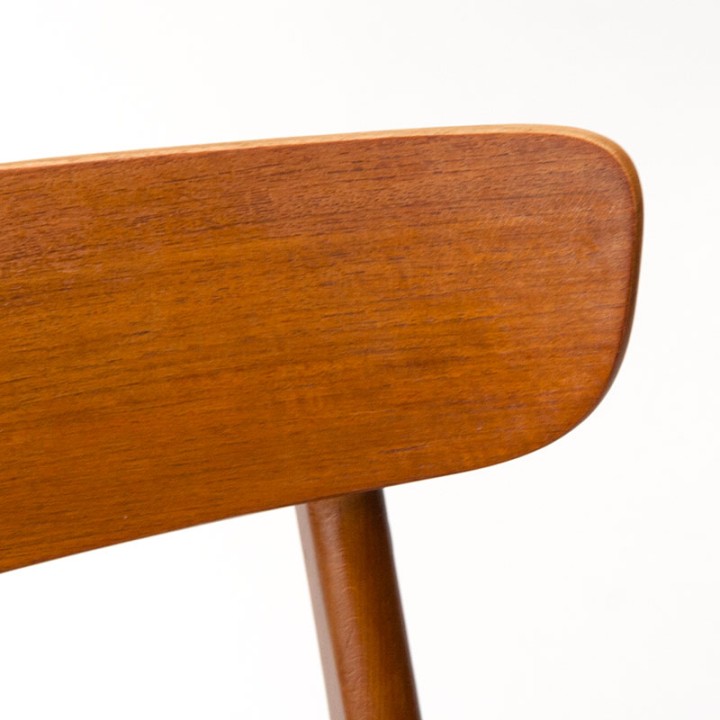 Set van 4 Findahl Møbelfabrik Deense vintage eettafel stoelen