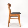 Set van 4 Findahl Møbelfabrik Deense vintage eettafel stoelen