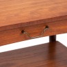 Vintage teakhouten Deense bijzettafel met kleine lade
