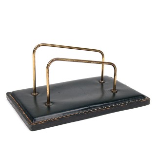 Vintage letter holder with green base