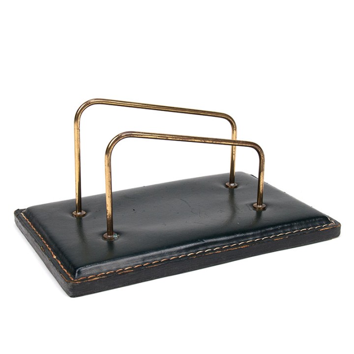 Vintage letter holder with green base