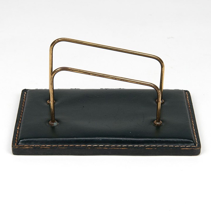 Vintage letter holder with green base