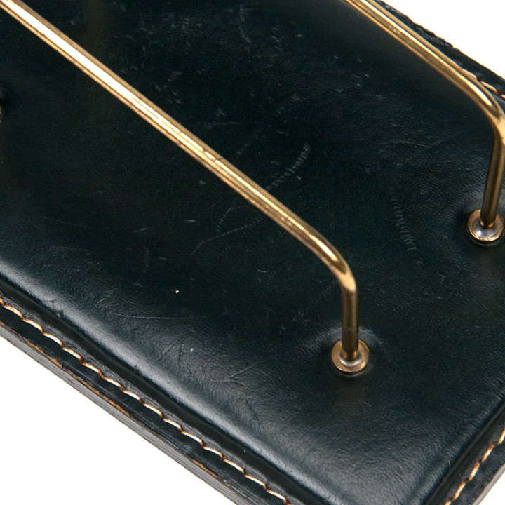 Brievenhouder vintage model met groene voet