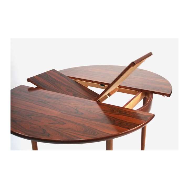 Round rosewood dining table - Retro Studio