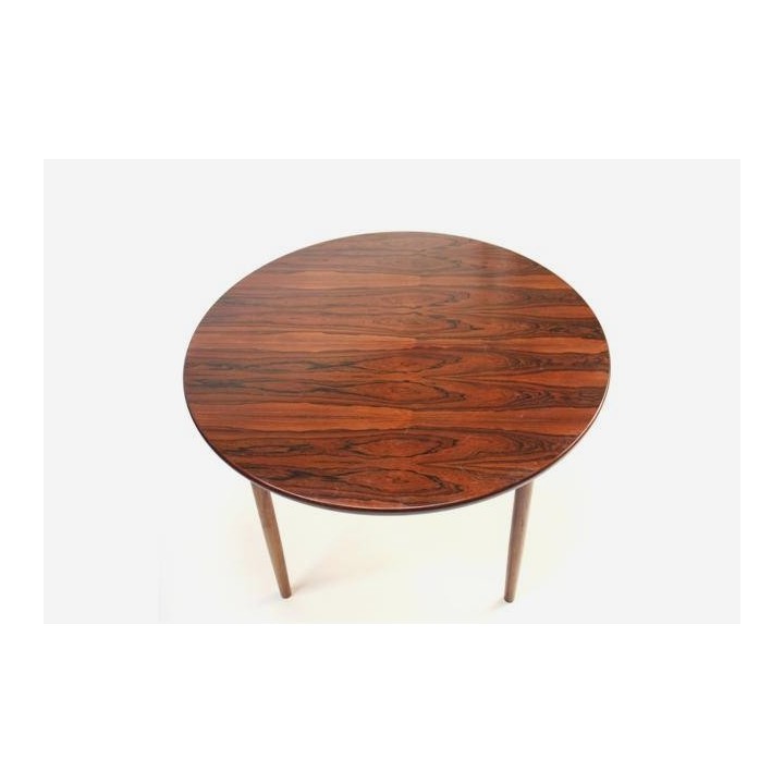 Ronde palisanderhouten eettafel - Retro Studio