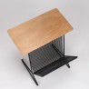 Cees Braakman TM05 vintage bijzettafel met lectuur rek