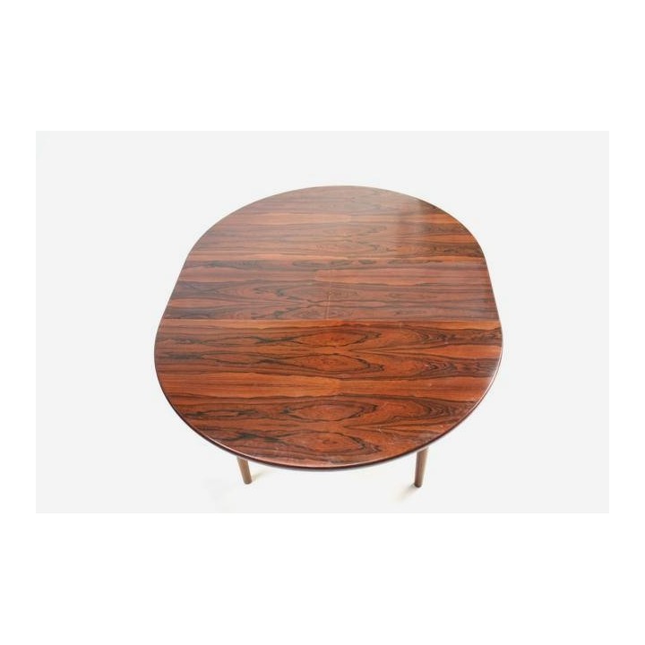 Ronde palisanderhouten eettafel - Retro Studio