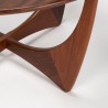 Mid-Century Astro salontafel in teak/ glas van Gplan