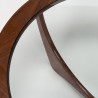 Mid-Century Astro salontafel in teak/ glas van Gplan