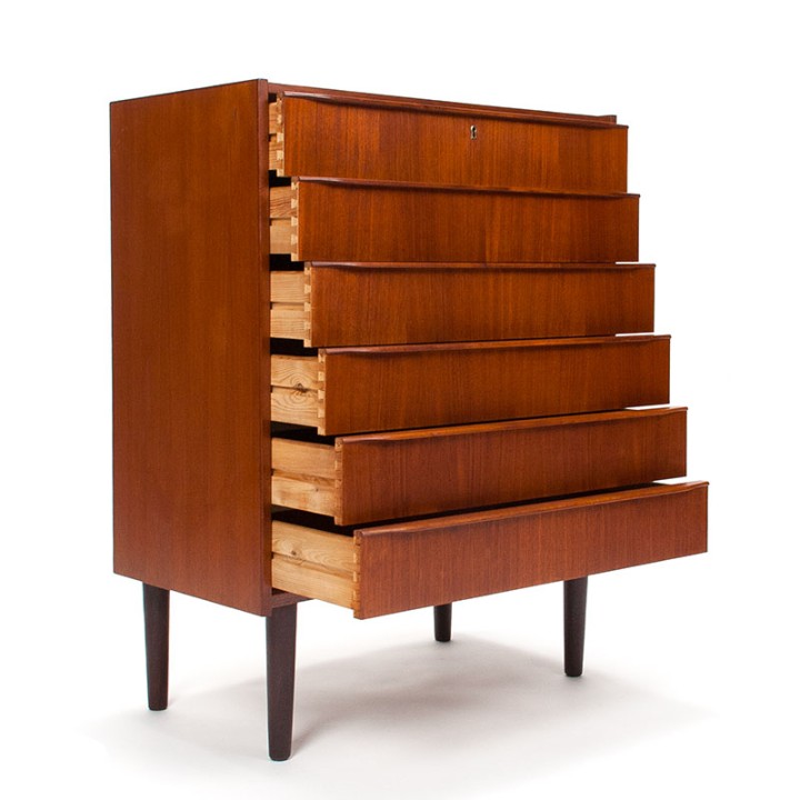 Teak chest of drawers Mid-Century vintage Danish design