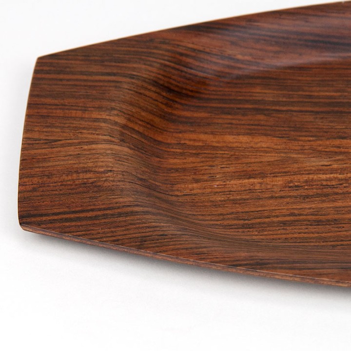 Palissander klein vintage serveerblad