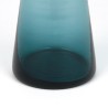 Vintage blue glass hyacinth vase