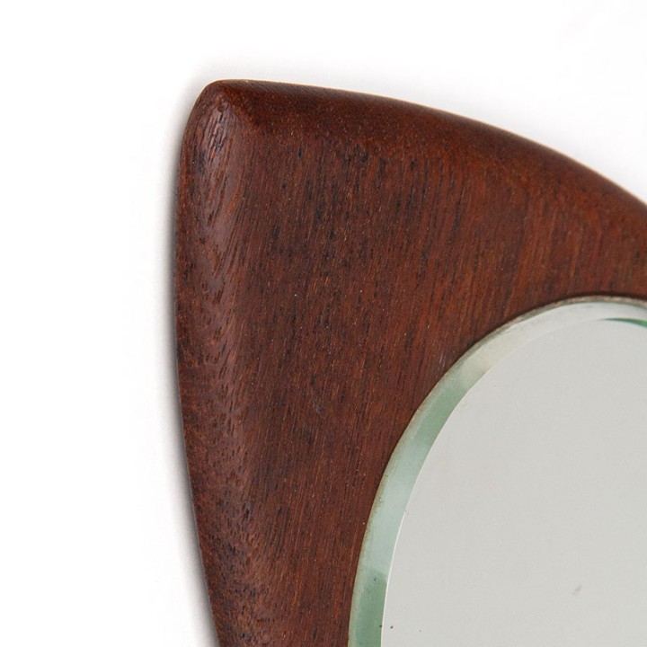 Organisch vormgegeven Deense Mid-Century handspiegel