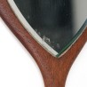 Organically shaped Danish Mid-Century hand mirror