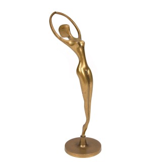 Brass dancer sculpture from the Mid-Century period