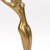 Messing danseres sculptuur uit de Mid-Century periode