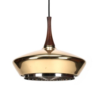 Fagerhults Swedish Mid-Century brass pendant lamp