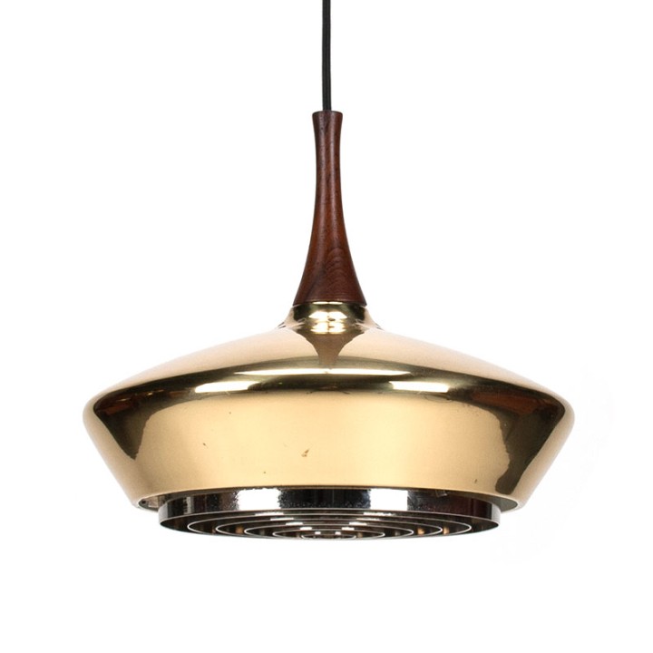 Fagerhults Swedish Mid-Century brass pendant lamp
