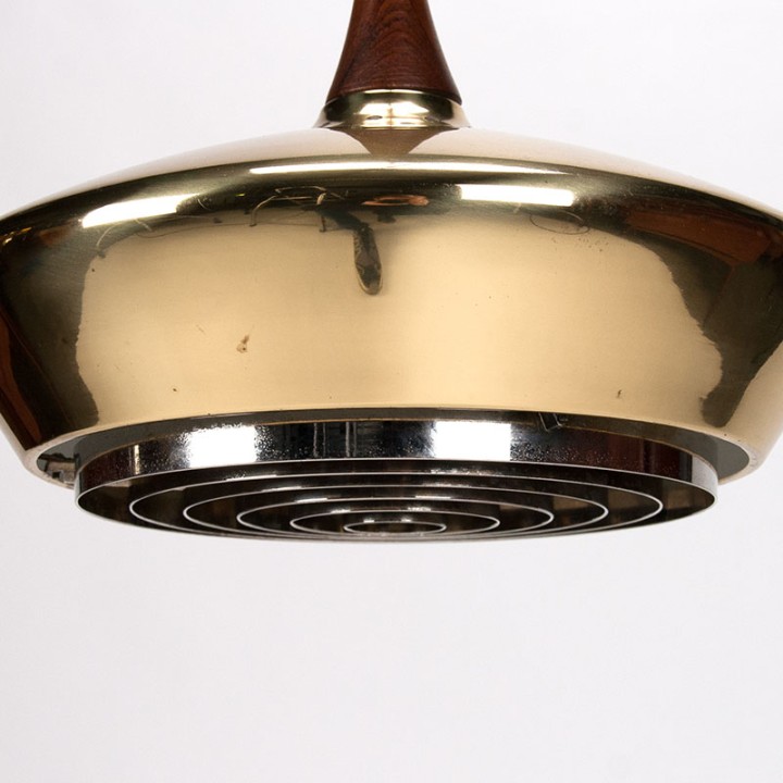 Fagerhults Zweedse Mid-Century messing hanglamp