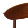 Eettafel stoel Mid-Century Deens vintage model in teak