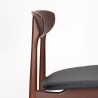 Eettafel stoel Mid-Century Deens vintage model in teak
