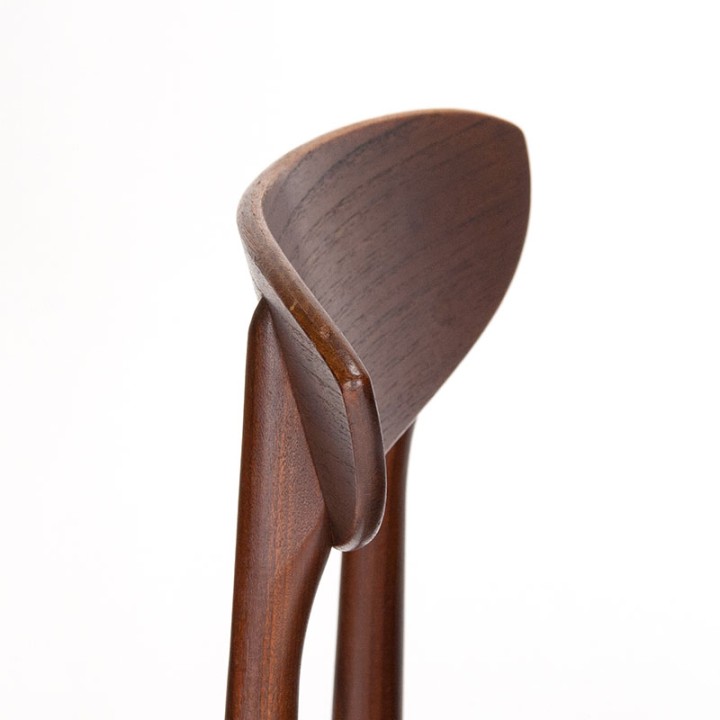 Eettafel stoel Mid-Century Deens vintage model in teak