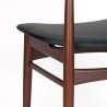Eettafel stoel Mid-Century Deens vintage model in teak