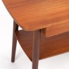 Danish vintage teak side table with small drawer