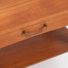 Teak Deens vintage tafeltje met kleine lade