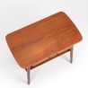 Teak Deens vintage tafeltje met kleine lade
