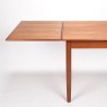 Eettafel Deens Mid-Century teakhouten uitschuifbaar model