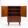 Teakhouten Deense Moderne Mid-Century vintage kast