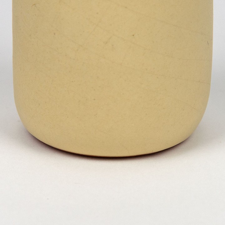 Geel kleine vintage keramiek vaas van Mobach Utrecht