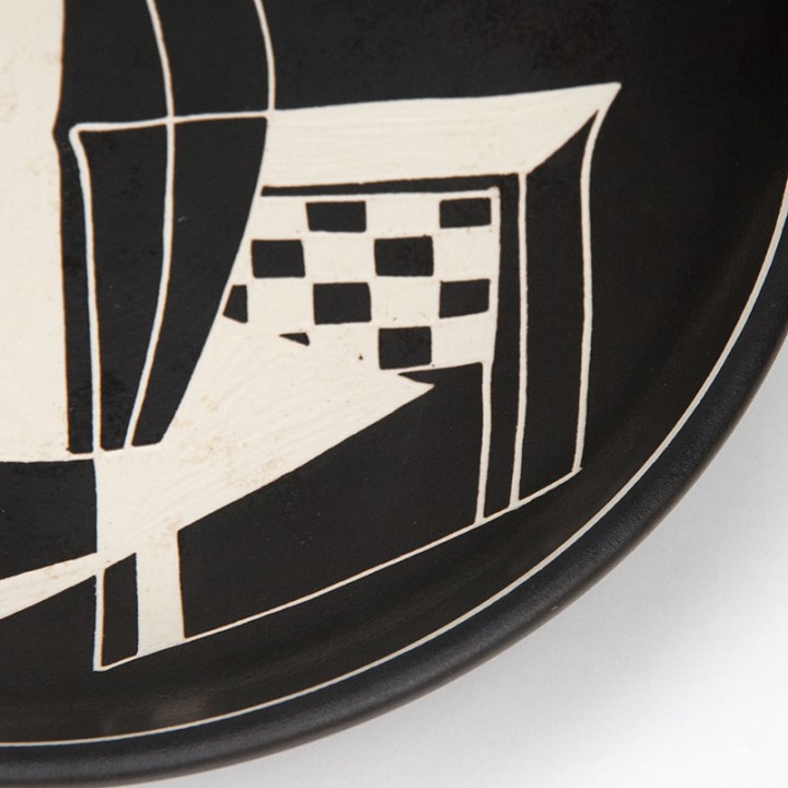 Søholm Bornholm Mid-Century vintage plate abstract