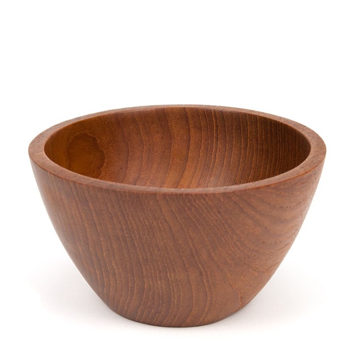 Serveerschaal klein Mid-Century model in teak