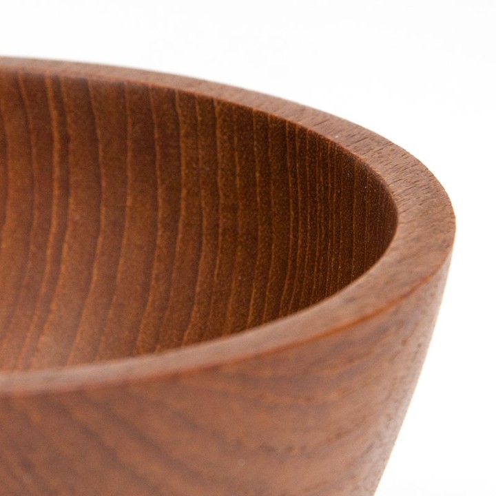 Serveerschaal klein Mid-Century model in teak