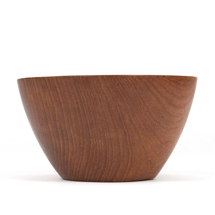 Serveerschaal klein Mid-Century model in teak