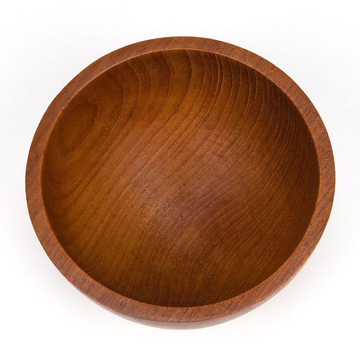 Small Mid-Century serving bowl in teak