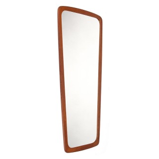 Mid-Century Danish mirror from Aarhus Glasimport in teak