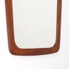 Mid-Century Deense spiegel van Aarhus glasimport in teak