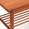 Danish vintage teak side table with small drawer