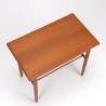 Danish vintage teak side table with small drawer