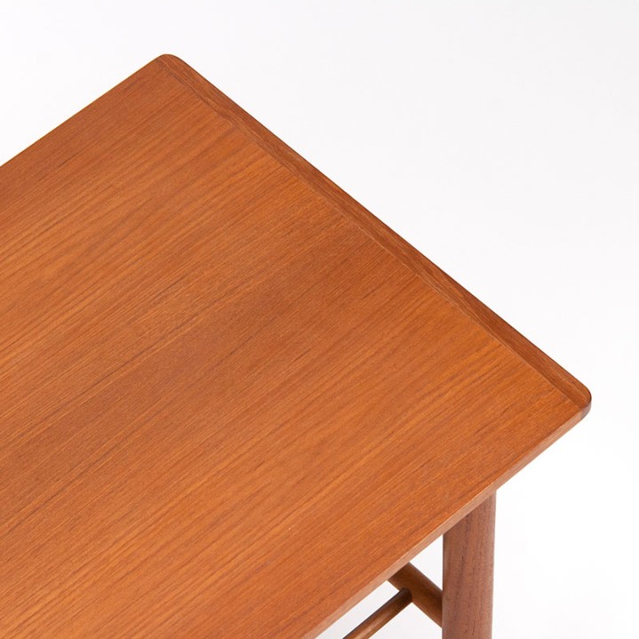 Danish vintage teak side table with small drawer